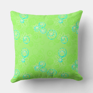 Almofada Mazipoodles Bolhas Florais - Lemon Azul Verde