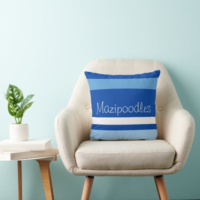 Almofada MAZIPOODLES Listras Espaguete 105 Nome (Cadeira)