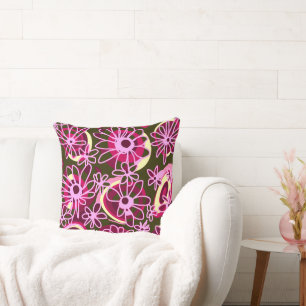 Almofada Mazipoodles Love Flowers - Magenta Verde Rosa 2