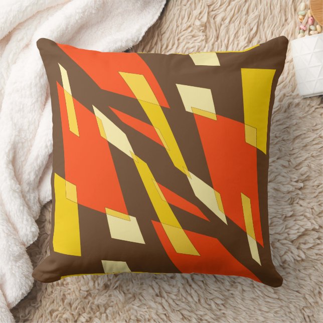 Almofada Mazipoodles Perspectiva de Abstração Laranja Casta (Cobertor)