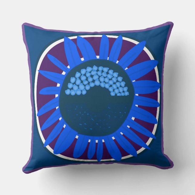 Almofada Mazipoodles Sunflower Sunshine: Blue 3 (Verso)