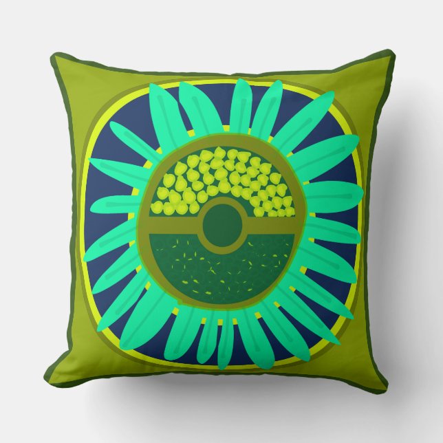 Almofada Mazipoodles Sunflower Sunshine: Verde 2 (Frente)