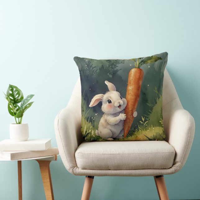 Almofada Meadow Bunny Sonha: Travesseiro decorativo Whimsic (Cadeira)