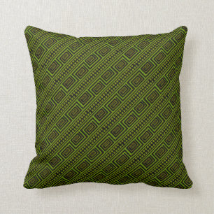 Almofada Meandro verde e preto