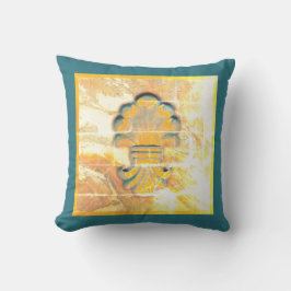 Almofada Medalhão de Estilo Italiano Vintage