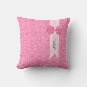 Almofada Medalhão rosa Bonito - Arco bonito com nome