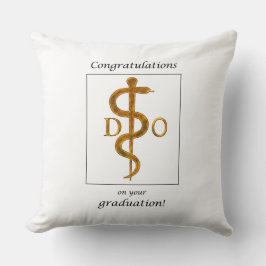 Almofada Médico de Parabéns de Graduação de Osteopatia