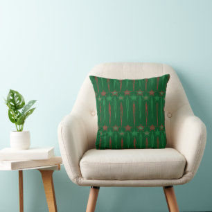 Almofada Médio Mod Íctil Travesseiro decorativo Verde