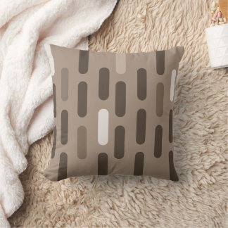 Almofada Médio Século Moderno Cápsula Castanha Sagrada Geom