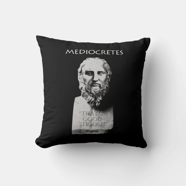 Almofada Mediocretes (Filósofo do Mediocre) (Frente)