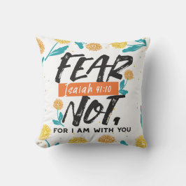 Almofada Medo Não Bíblia Isaiah Verso Design Inspiracional