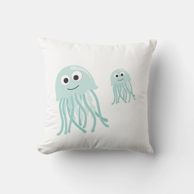 Almofada medusa mamã e bebê (Frente)