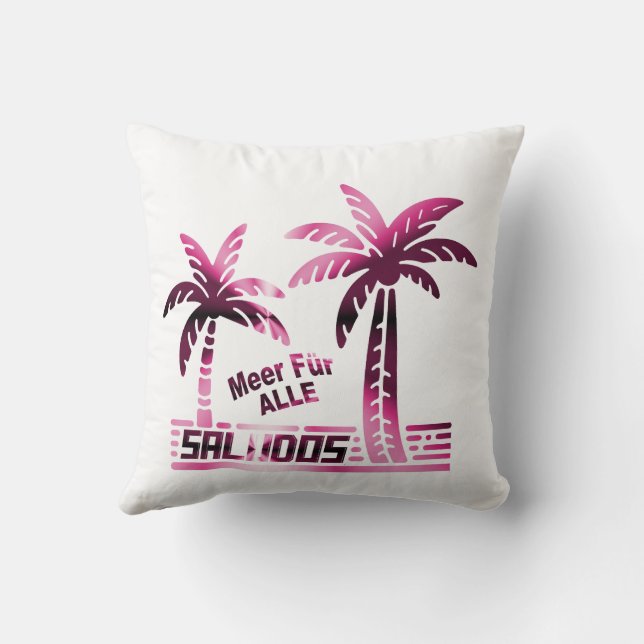 Almofada Meer Für ALLE - Palmendekor (Verso)
