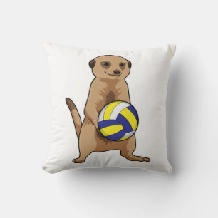 Almofada Meerkat com voleibol