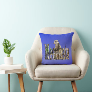 Almofada Meerkats Azuis, Jogue Cushion.
