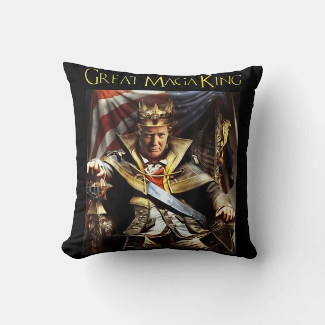 Almofada Mega King EUA Flag Orud Ultra Maga Trump (Frente)