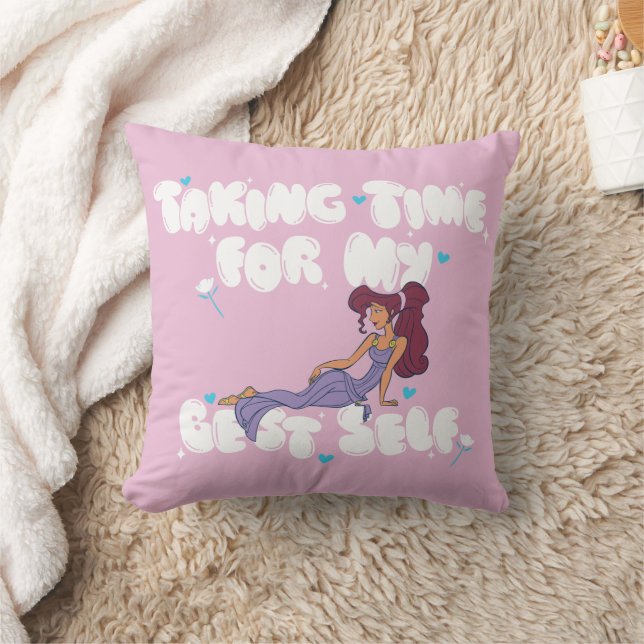 Almofada Megara - Taking Time For My Best Self Throw Pillow (Cobertor)