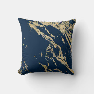 Almofada Meia-noite Dourada Marble Cushion