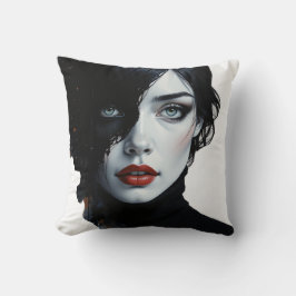 Almofada Meia-Noite - Retrato De Tinta-Splash