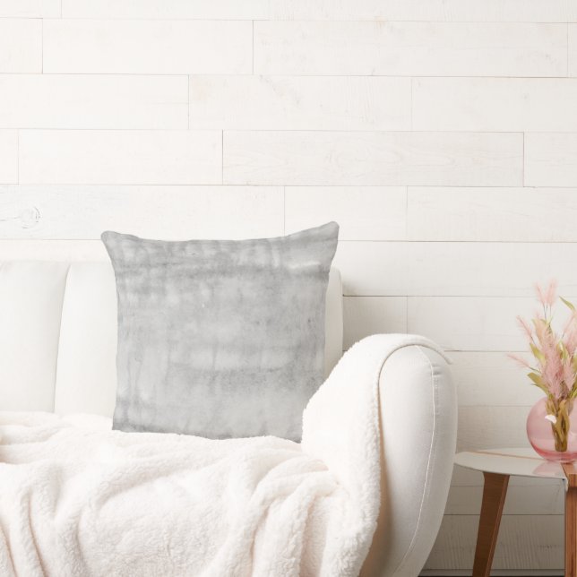 Almofada Meio século de Abstrato de Aquarela da cinza Moder (Sofá)