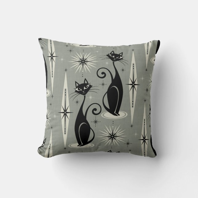 Almofada Meio século Mede Gatos Atômicos Retroativos em Cin (Frente)