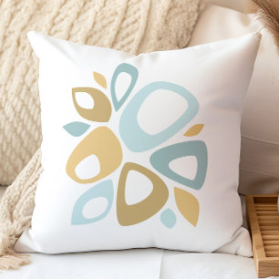 Almofada Meio século Mod Aqua, Travesseiro decorativo amare