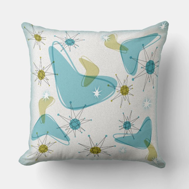 Almofada Meio século Modern Starburst + Travesseiro Googie (Frente)