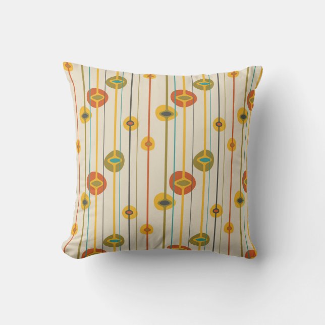 Almofada Meio século moderno com padrão 12 (Frente)