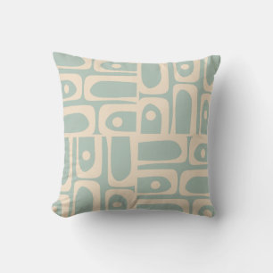 Almofada Meio século Moderno Piqueta Retro Leve Celadon Azu