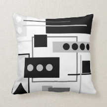 Meio século preto moderno, Abstrato branco Cinza