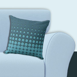 Almofada Meio-tons Crescentes Azuis Modernos