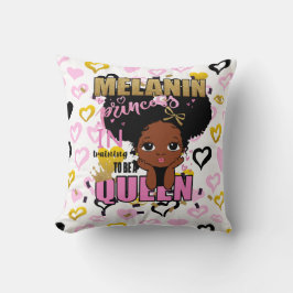 Almofada Melanin Princess Training To Be Queen Lilibet Gift