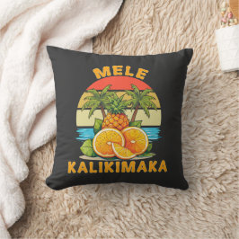 Almofada Mele Kalikimaka Havaí Feliz Natal 