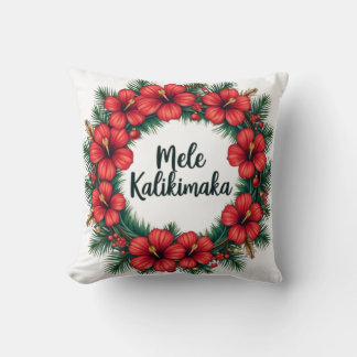 Almofada Mele Kalikimaka Hawaiian Holiday Art