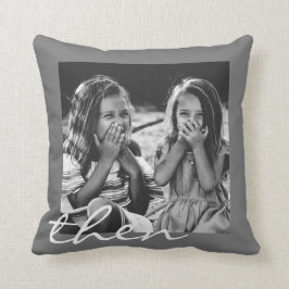 Almofada Melhor amigo agora e depois presente de fotos