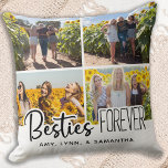 Almofada Melhor Amigos para Sempre - Colagem de Fotos Besti<br><div class="desc">Celebre seu melhor amigo e amizade com um travesseiro personalizado de manutenção de colagem de fotos. Seja aniversário ou Natal, este travesseiro de melhores amigos é um presente maravilhoso que será tesouro para os próximos anos. O travesseiro tem dois lados para que você possa fazer fotos diferentes em cada lado....</div>