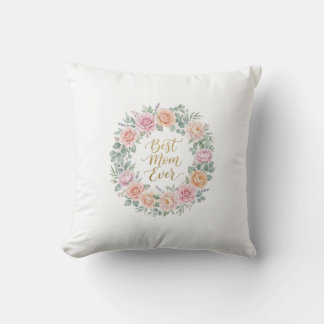 Almofada Melhor Ammi de Sempre - Coroa Floral Pastel - Dia