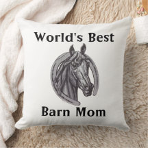 Melhor Barn Mãe Sketch Cavalo Branco Negro
