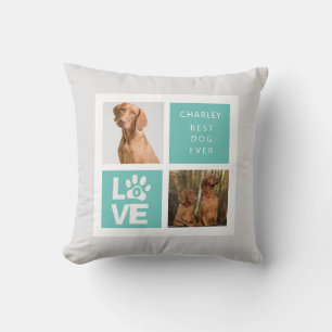 Almofada Melhor Cão Nunca Travesseiro decorativo de fotos