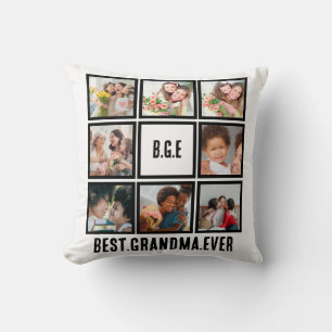 Almofada Melhor Colagem de Fotografias da Avó Personalizada