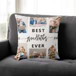 Almofada Melhor Colagem de Fotografias do Avô Nunca Vovô<br><div class="desc">Celebrar o amado vínculo com o Travesseiro decorativo de Colagem de Fotos "Melhor Avô de Sempre". Este travesseiro personalizado apresenta uma colagem de fotos valiosas capturando momentos especiais com netos. O título sincero "Melhor Avô Nunca" acrescenta um toque amoroso. Criado a partir de tecido durável de alta qualidade, é perfeito...</div>