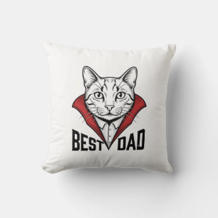 Almofada Melhor Design de Gravação Vintage de Gato Vampiro