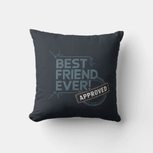 Almofada Melhor design de texto Já Aprovado
