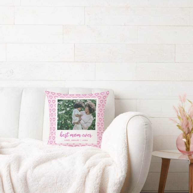 Almofada Melhor Mãe Alguma Vez Bonita Tendência De Foto De  (Sofá)
