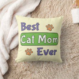 Almofada Melhor Mãe de Gato de Todos os Tempos