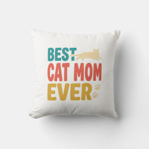 Almofada Melhor Mãe de Gato de Todos os Tempos Design de Ga