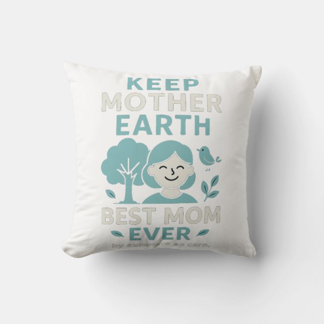 Almofada Melhor Mãe de Sempre - Dia das Mães Sensíveis (Frente)