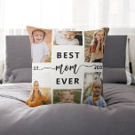 Almofada Melhor Mãe de Todos - Colagem de Fotos do Dia de a<br><div class="desc">Celebre sua mãe com o Travesseiro decorativo de Colagem de Fotos do Dia de as mães "Melhor Mãe Nunca". Este travesseiro personalizado apresenta uma bela colagem organizada de fotos queridas, capturando momentos e memórias especiais. A mensagem sincera "Melhor Mãe Nunca" acrescenta um toque amoroso. Produzido a partir de um tecido...</div>