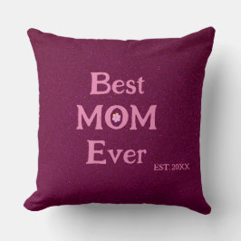 Almofada melhor mãe, dia de as mães sólido retrô moderno