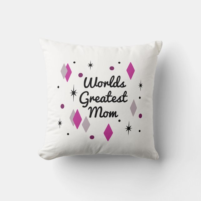 Almofada Melhor Mãe do Mundo do Meio-século (Frente)